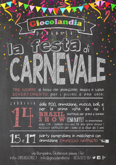 Carnevale a Giocolandia