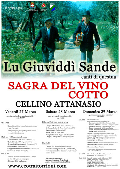 Lu Giuviddì Sande - La Sagra del Vino Cotto