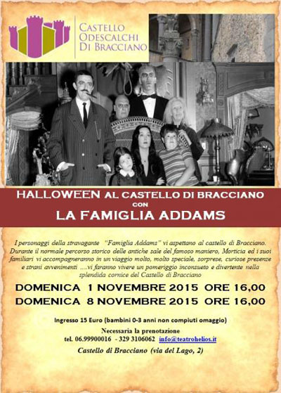 Halloween al Castello di Bracciano con la Famiglia Addams