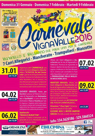 VignaValle - il Carnevale si fa in due a Vignanello e Vallerano
