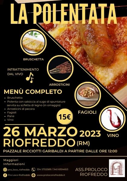 Polentata 2023 Riofreddo(RM)